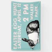 Easter Egg Hunt Banner - Easter Bunny 横断幕 (縦)