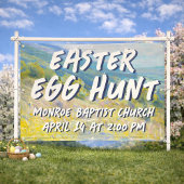 Easter Egg Hunt Banner - Pastel Landscape 横断幕