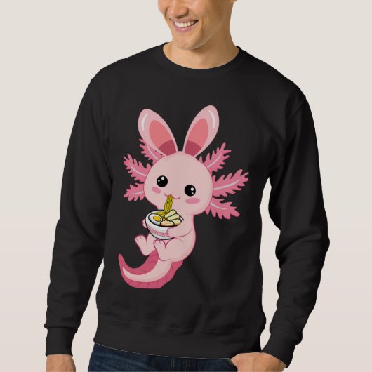 Easter Egg Hunt Bunny Ear Axolotl Easter Day 2023 スウェットシャツ (正面)