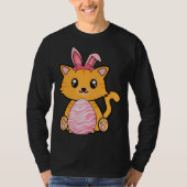 Easter Egg Hunt Bunny Ear Cat Easter Day 2023 Tシャツ (正面)