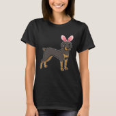 Easter Egg Hunt Bunny Ear Doberman Easter Day 2023 Tシャツ (正面)
