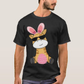 Easter Egg Hunt Bunny Ear Giraffe Easter Day 2023 Tシャツ (正面)