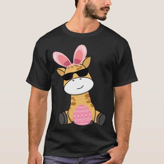 Easter Egg Hunt Bunny Ear Giraffe Easter Day 2023 Tシャツ (正面)