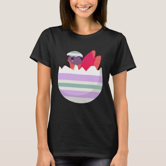 Easter Egg Hunt Bunny Ear Hummingbird Easter Day 2 Tシャツ (正面)