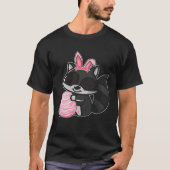Easter Egg Hunt Bunny Ear Raccoon Easter Day 2023 Tシャツ (正面)