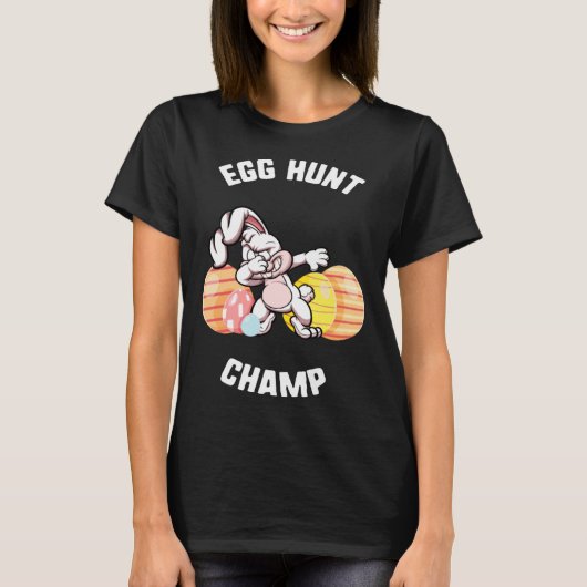 Easter Egg Hunt Champ Dabbing Bunny Candy kids  Sp Tシャツ (正面)