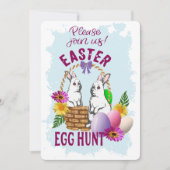Easter Egg hunt  invitation シーズンカード (正面)