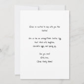 Easter Egg Hunt Invitation - Cute Bunny Watercolor 招待状 (裏面)