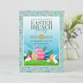 Easter Egg Hunt, Kids Easter Celebration Party 招待状 (スタンド正面)