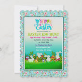 Easter Egg Hunt, Kids Easter Celebration Party 招待状 (正面)