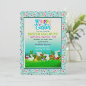 Easter Egg Hunt, Kids Easter Celebration Party 招待状 (スタンド正面)