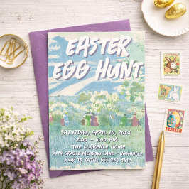 Easter Egg Hunt Party Invitations 招待状
