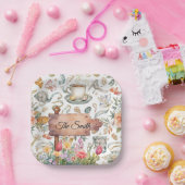 Easter Egg Hunt Party with Family Name ペーパープレート (パーティー)