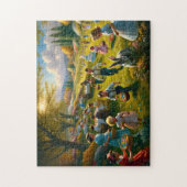 Easter Egg Hunt Springtime Picnic Family Fun ジグソーパズル (縦)