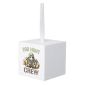 Easter Egg Hunter Crew Camo Hunting Easter Day T-S キューブオーナメント (裏面アングル)