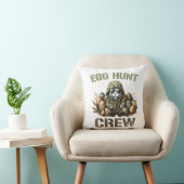 Easter Egg Hunter Crew Camo Hunting Easter Day T-S クッション (椅子)