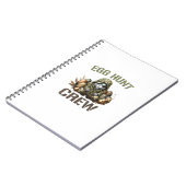 Easter Egg Hunter Crew Camo Hunting Easter Day T-S ノートブック (左側)