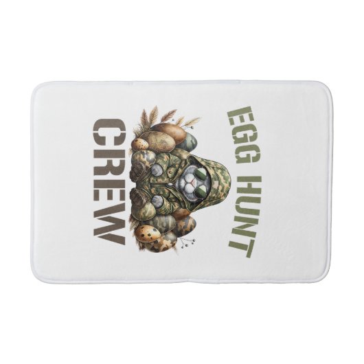 Easter Egg Hunter Crew Camo Hunting Easter Day T-S バスマット (正面)