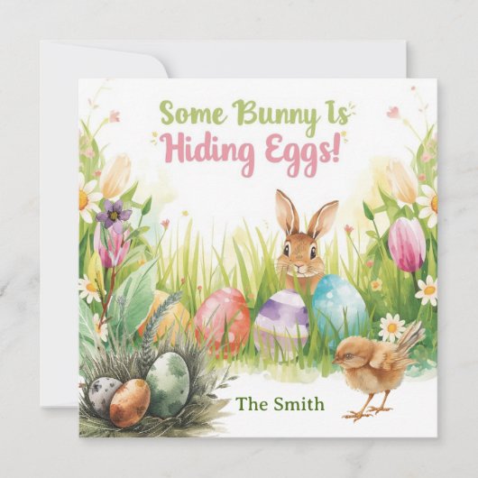 Easter egg hunting 招待状 (正面)