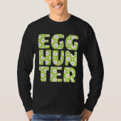 Easter Egg Hunting   Egg Hunter Spring Flowers Pri Tシャツ (正面)