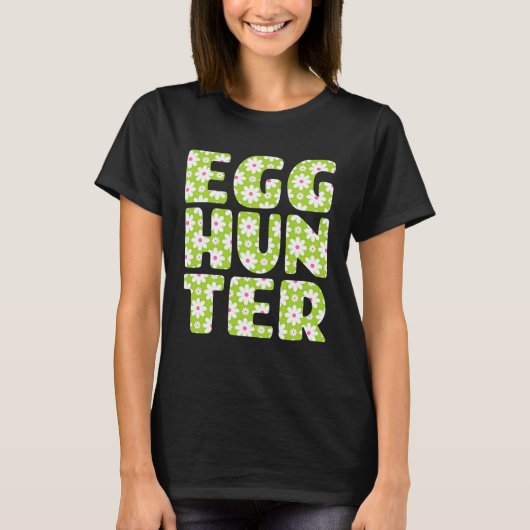 Easter Egg Hunting   Egg Hunter Spring Flowers Pri Tシャツ (正面)