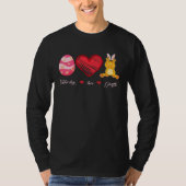 Easter Egg Love Giraffe Bunny Animal Pet  Day Tシャツ (正面)