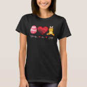 Easter Egg Love Giraffe Bunny Animal Pet Day Tシャツ (正面)