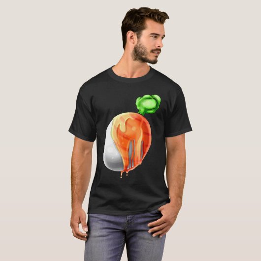 Easter Egg Painted As Carrot On Easter Tシャツ (正面フル)