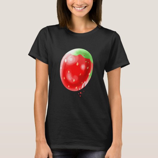 Easter Egg Painted Like A Strawberry For Easter Tシャツ (正面)