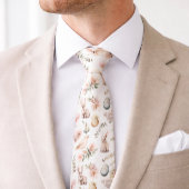 Easter Egg Pattern Spring Pastel Festive Holiday G ネクタイ