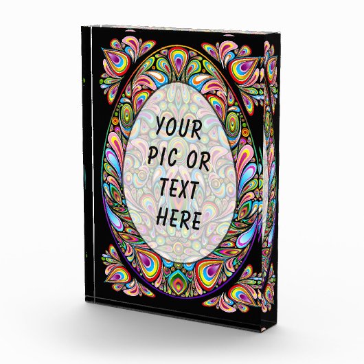 Easter Egg Psychedelic Design フォトブロック (右)