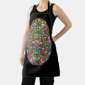 Easter Egg Psychedelic Design Kids Organic T-Shirt エプロン (インサイチュ)