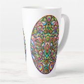 Easter Egg Psychedelic Design Kids Organic T-Shirt カフェラテマグ (右アングル)