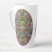 Easter Egg Psychedelic Design Kids Organic T-Shirt カフェラテマグ (左アングル)