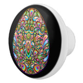 Easter Egg Psychedelic Design Kids Organic T-Shirt セラミックノブ (右)