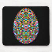 Easter Egg Psychedelic Design Kids Organic T-Shirt マウスパッド (正面)