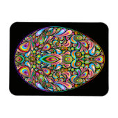 Easter Egg Psychedelic Design Kids Organic T-Shirt マグネット (横)