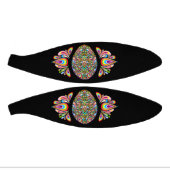 Easter Egg Psychedelic Design Kids Organic T-Shirt ミニバスケットボール (パネル)