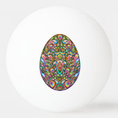 Easter Egg Psychedelic Design Kids Organic T-Shirt 卓球ボール (正面)