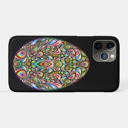 Easter Egg Psychedelic Design Kids Organic T-Shirt Case-Mate iPhoneケース (裏面(横))