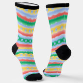 Easter Egg Socks Festive Easter Socks Customize ソックス (傾斜あり)
