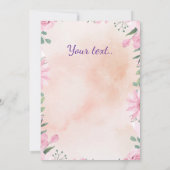 Easter egg with photo purple 招待状 (裏面)