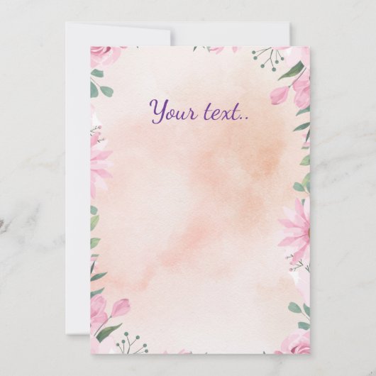 Easter egg with photo purple 招待状 (裏面)