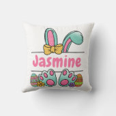 Easter Eggs Bunny Name クッション (裏面)