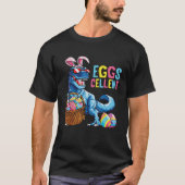 Easter Eggs Cellent Dinosaur Bunny rex Boys Girls  Tシャツ (正面)