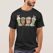 Easter Eggs Coffee Bunny Cups Latte Iced Cream Tシャツ (正面)