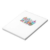 Easter Eggs Coffee Bunny Cups Latte Iced Cream Wom ノートパッド (回転)