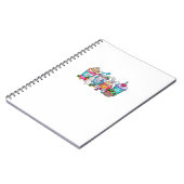 Easter Eggs Coffee Bunny Cups Latte Iced Cream Wom ノートブック (左側)