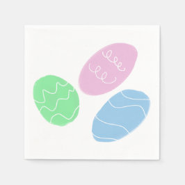 Easter Eggs Doodles  スタンダードカクテルナプキン