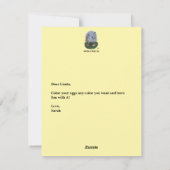 Easter Eggs Flat Card シーズンカード (裏面)